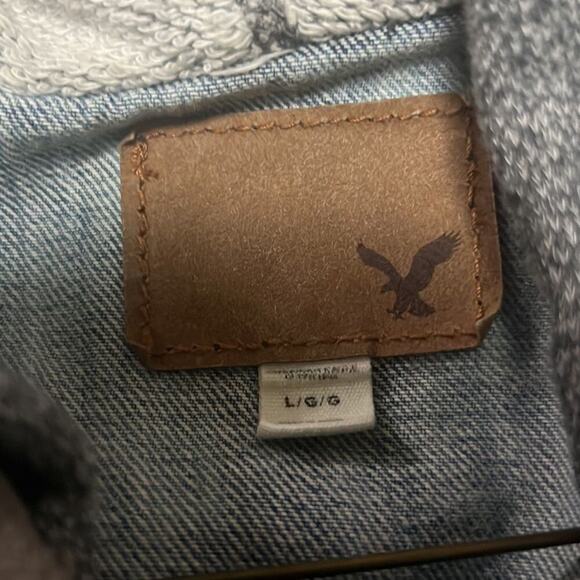 AMERICAN EAGLE OUTFITTERS DEMIN HOODIE JACKET SIZE‎ L - Picture 4 of 7